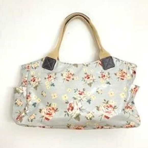 Vintage Floral by Jennifer Rose Handbag Satchel Tote Double Handle Laminated - Picture 1 of 8